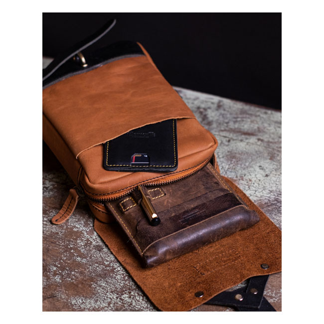 Trip Machine, Thigh Bag / Leg Bag. Tan Universal Carry Everything You