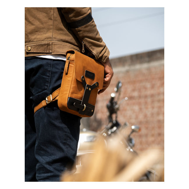 Trip Machine, Thigh Bag / Leg Bag. Tan Universal Carry Everything You