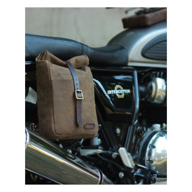 Trip Machine, Mini Saddlebag. Tobacco Brown Universal The Trip Machine