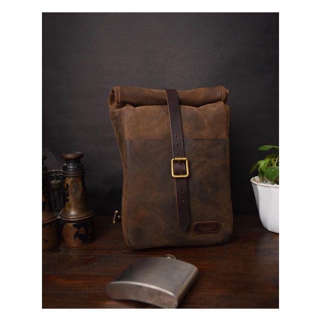 Trip Machine, Mini Saddlebag. Tobacco Brown Universal The Trip Machine