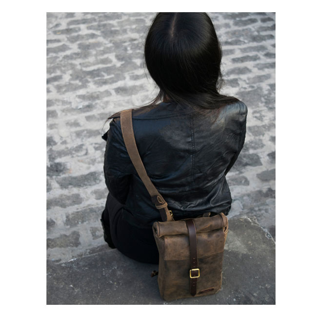 Trip Machine, Mini Saddlebag. Tobacco Brown Universal The Trip Machine