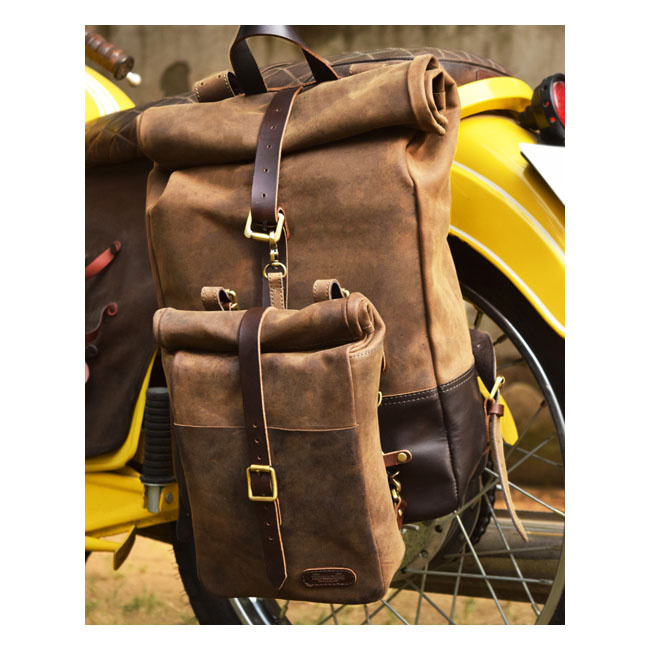 Trip Machine, Mini Saddlebag. Tobacco Brown Universal The Trip Machine