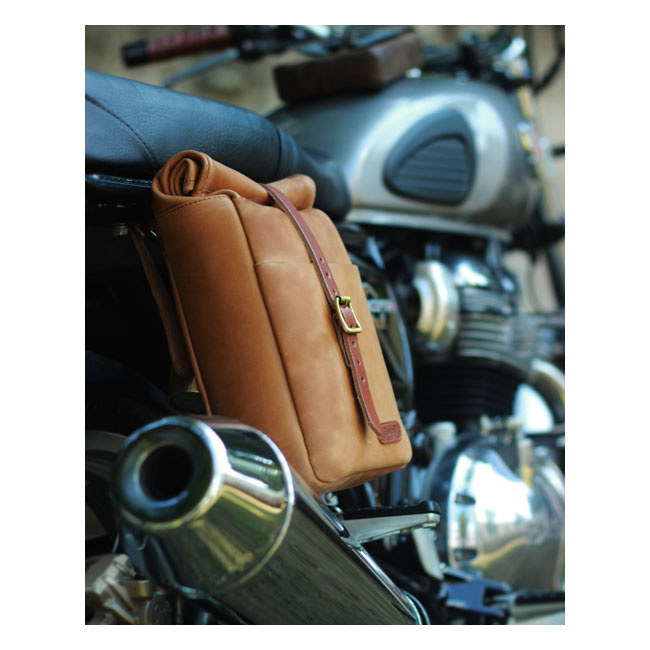 Trip Machine, Mini Saddlebag. Vintage Tan Universal The Trip Machine M