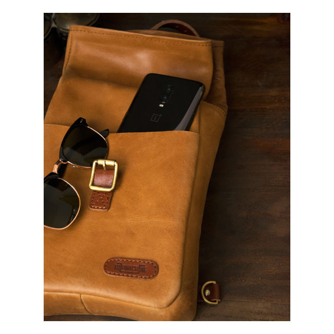 Trip Machine, Mini Saddlebag. Vintage Tan Universal The Trip Machine M