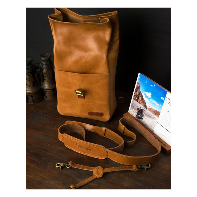 Trip Machine, Mini Saddlebag. Vintage Tan Universal The Trip Machine M