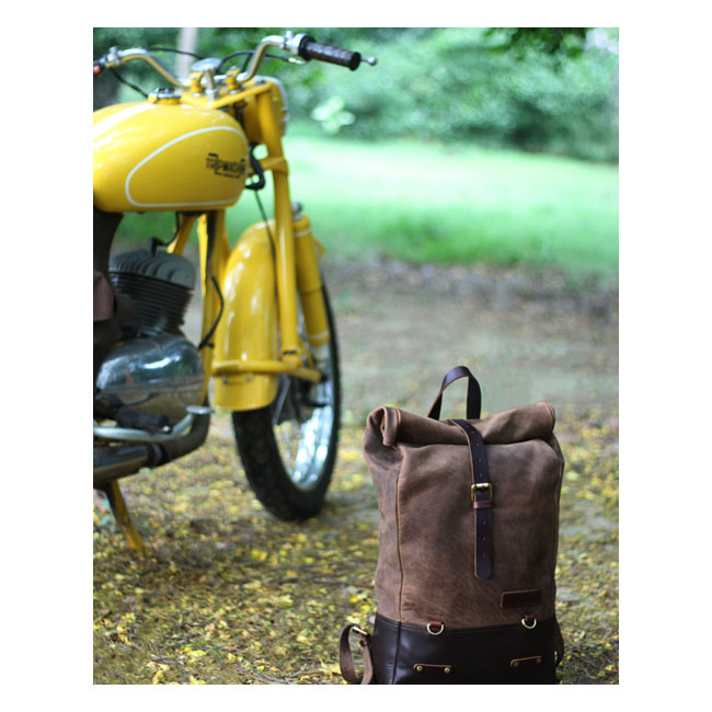 Trip Machine, Backpack/Saddlebag 15 Liter. Tobacco Brown Universal Thi