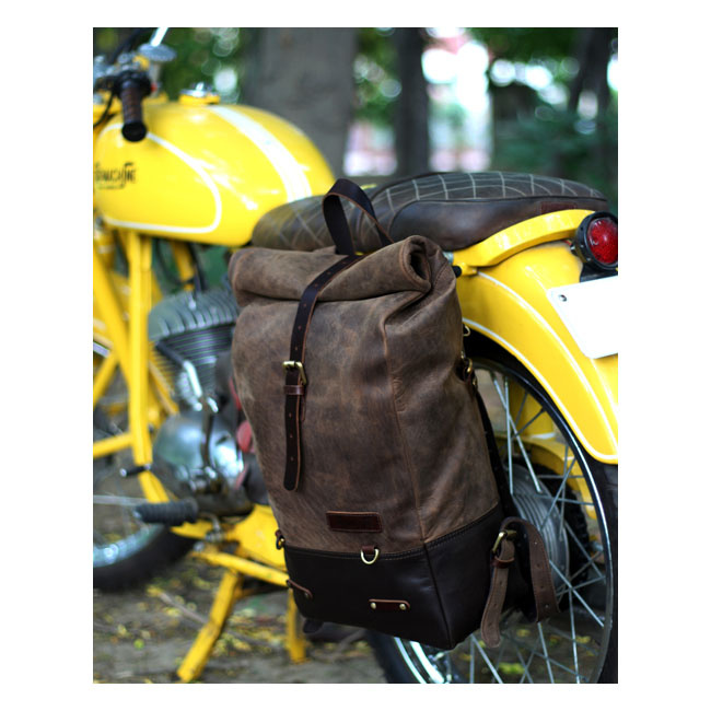 Trip Machine, Backpack/Saddlebag 15 Liter. Tobacco Brown Universal Thi