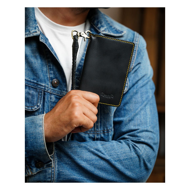 Trip Machine Explorer Wallet Black To Your Jeans Or Pants, 15 X 10 X 0