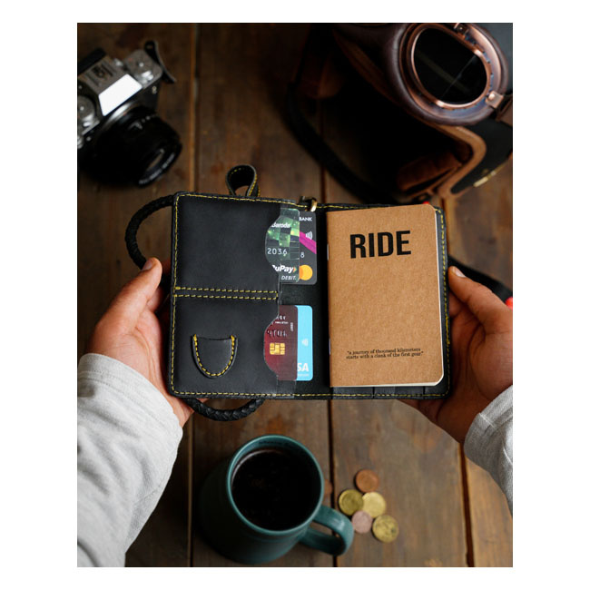 Trip Machine Explorer Wallet Black To Your Jeans Or Pants, 15 X 10 X 0