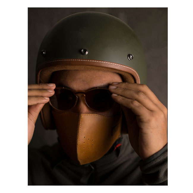 Trip Machine Face Mask Vintage Tan One Size Fits Most The Trip Machine