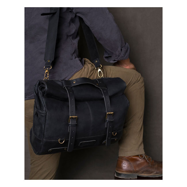 Trip Machine, Outlaw Saddlebag. Black 15.5 X 11 X 5 Inches, 17L The Ha