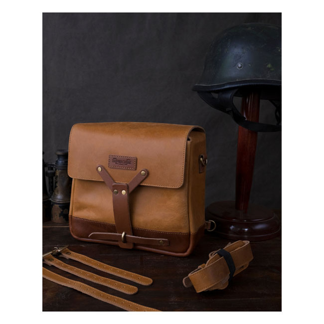 Trip Machine, Messenger Bag. Vintage Tan Universal Inspired From The S