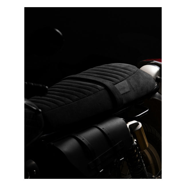 Trip Machine Touring Seat Re Twins Black Suede Royal Enfield Intercept