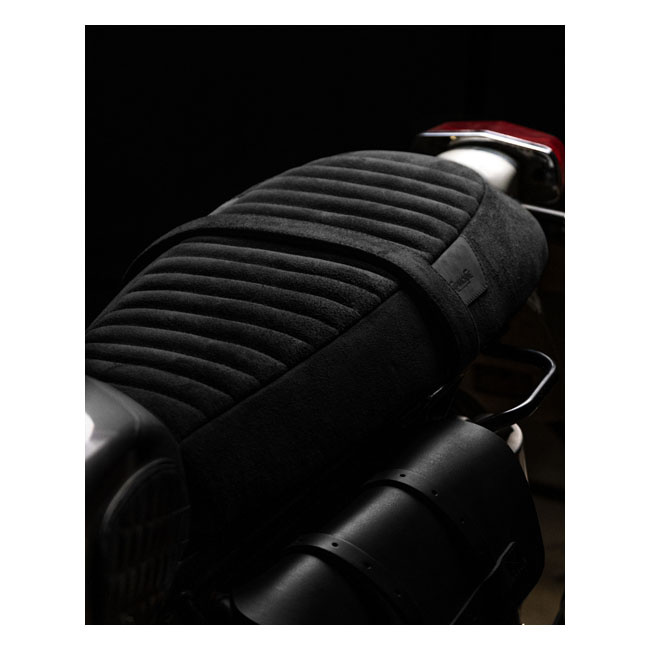 Trip Machine Touring Seat Re Twins Black Suede Royal Enfield Intercept