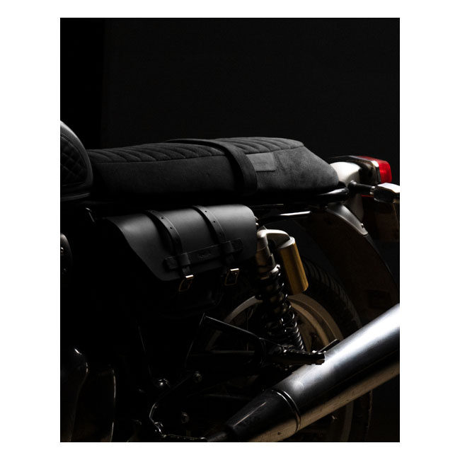 Trip Machine Touring Seat Re Twins Black Suede Royal Enfield Intercept