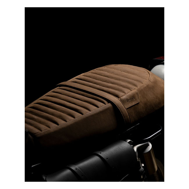 Trip Machine Touring Seat Re Twins Brown Leather Royal Enfield 7.5 Cm