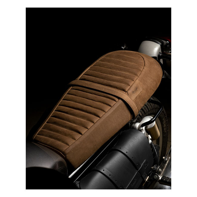 Trip Machine Touring Seat Re Twins Brown Leather Royal Enfield 7.5 Cm