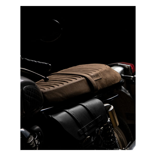 Trip Machine Touring Seat Re Twins Brown Leather Royal Enfield 7.5 Cm
