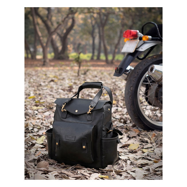 Trip Machine, Outlander Saddlebag. Black Universal The Handcrafted Hea