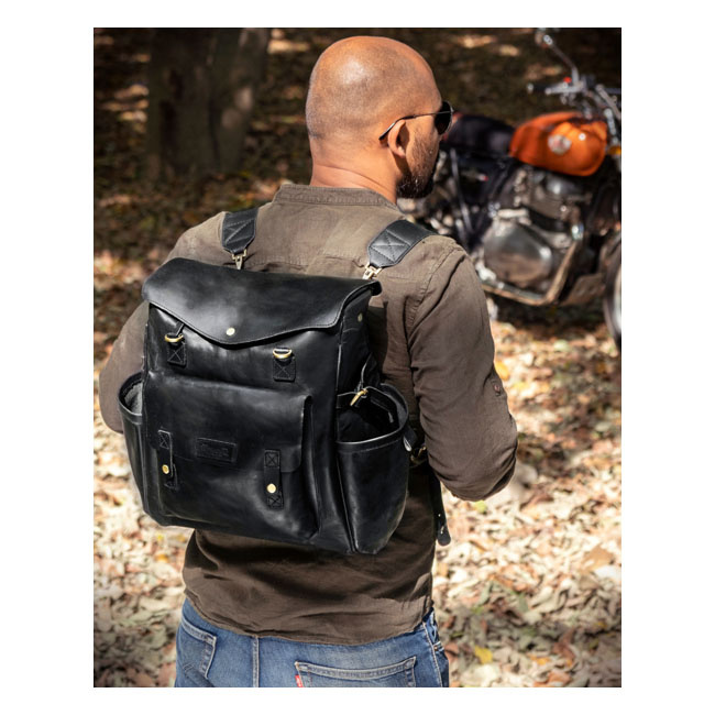 Trip Machine, Outlander Saddlebag. Black Universal The Handcrafted Hea