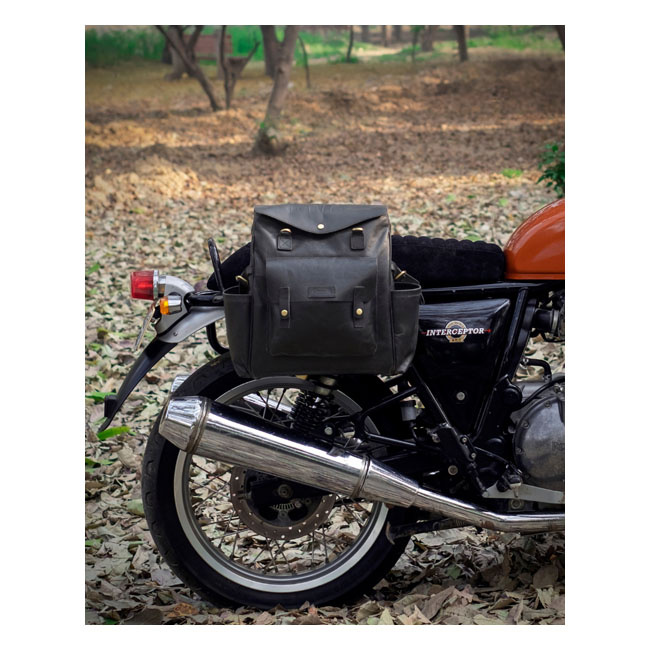 Trip Machine, Outlander Saddlebag. Black Universal The Handcrafted Hea