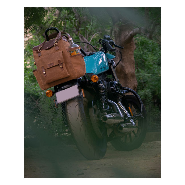Trip Machine, Outlander Saddlebag. Tobacco Brown Universal The Handcra