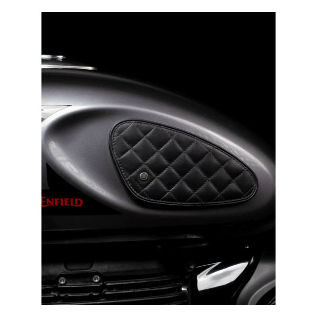 Trip Machine, Diamond Leather Gas Tank Pad Set. Black To Your Tank Han