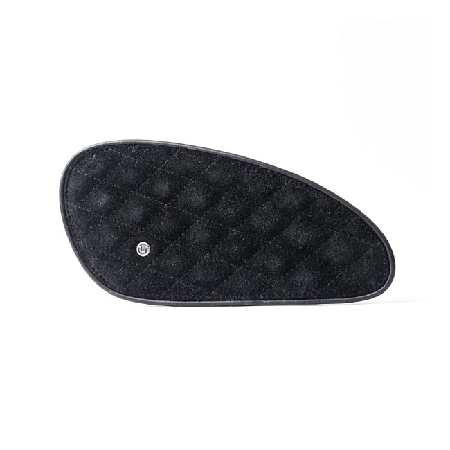 Trip Machine, Diamond Leather Gas Tank Pad Set. Black Suede To Your Ta
