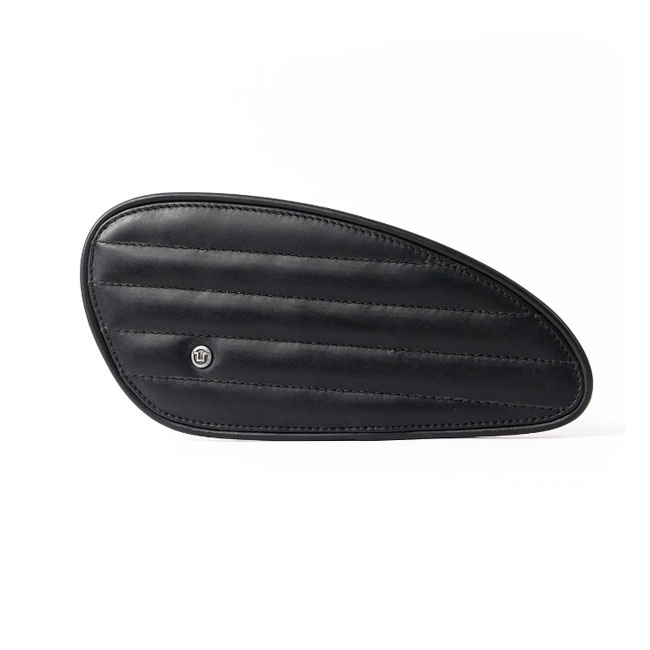 Trip Machine, Classic Leather Tank Pad Set. Black Universal Handmade L