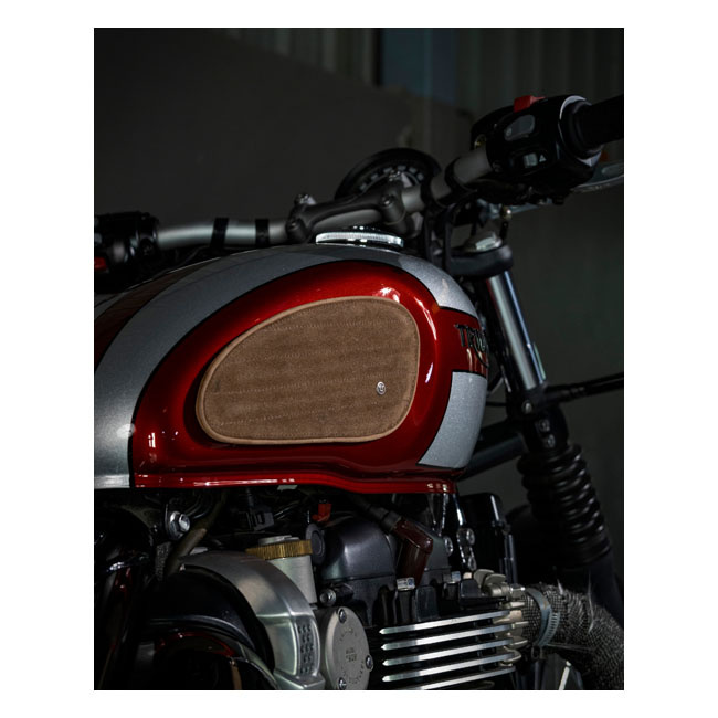 Trip Machine, Classic Leather Tank Pad Set. S Tobacco Universal Tobacc