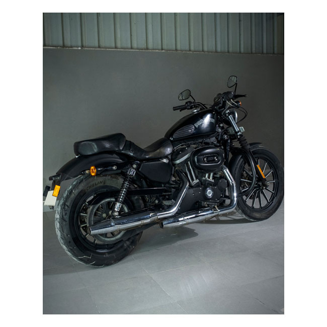 Trip Machine, Mini Classic Leather Tank Pads. Black Universal Handmade