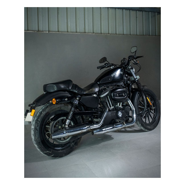 Trip Machine, Mini Classic Leather Tank Pads. Black Suede Universal Ha