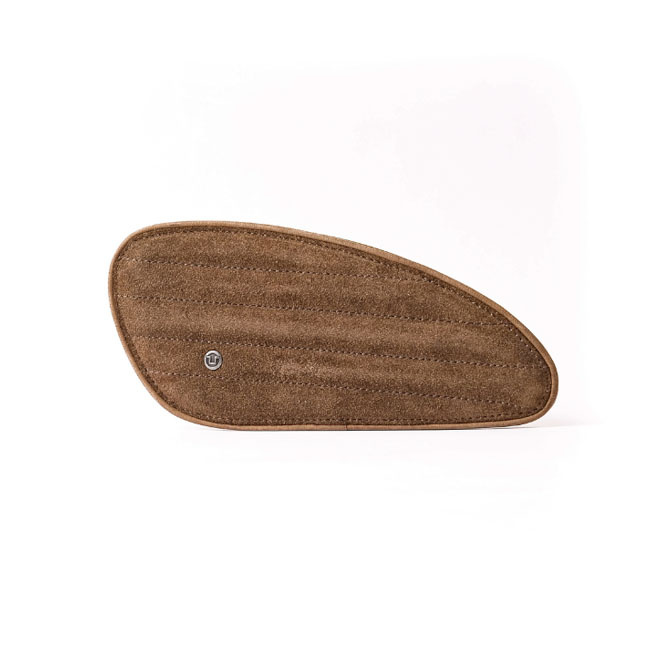 Trip Machine, Mini Classic Leather Tank Pads. Tobacco Suede Universal