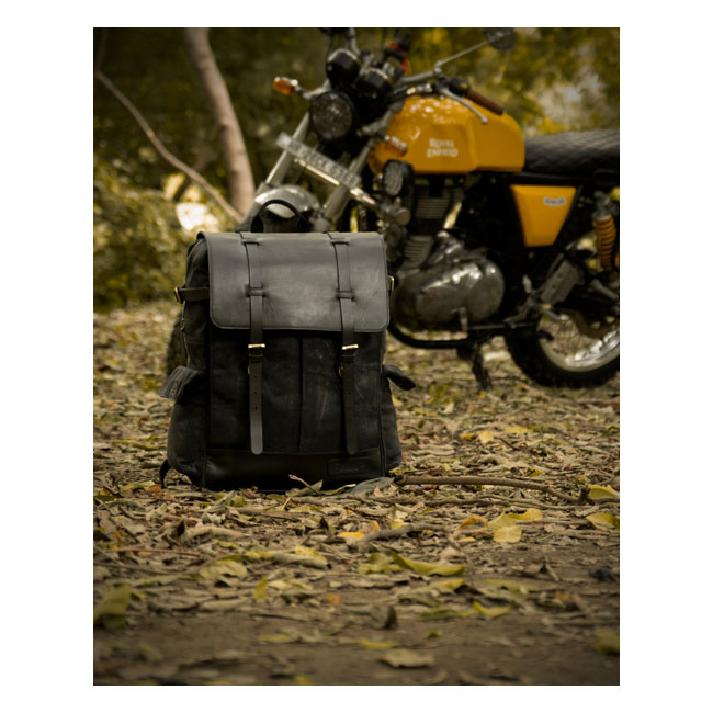 Trip Machine, Rambler Backpack. Black Universal Heavy Duty Waxed Canva