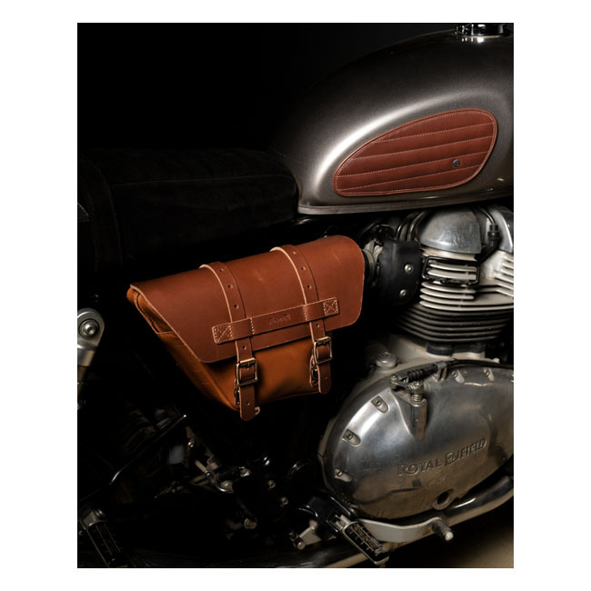Trip Machine, Wingman Side Panel Bag Set. Vintage Tan 18-24 Royal Enfi