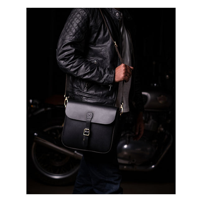 Trip Machine, 'Classic' Saddlebag. Black Universal Basic And Simple, T