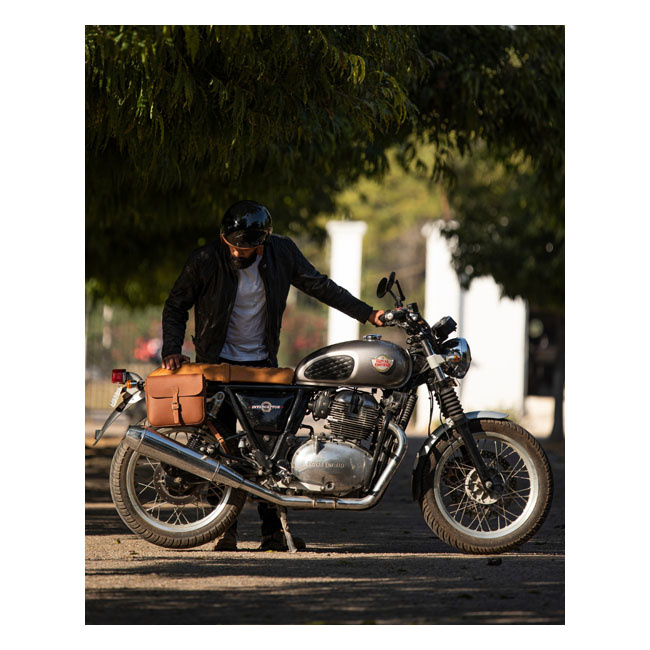 Trip Machine, 'Classic' Saddlebag. Cognac Brown Universal Basic And Si