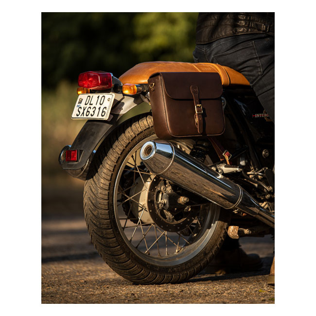 Trip Machine, 'Classic' Saddlebag. Caffeine Brown On Your Bike Or Shou