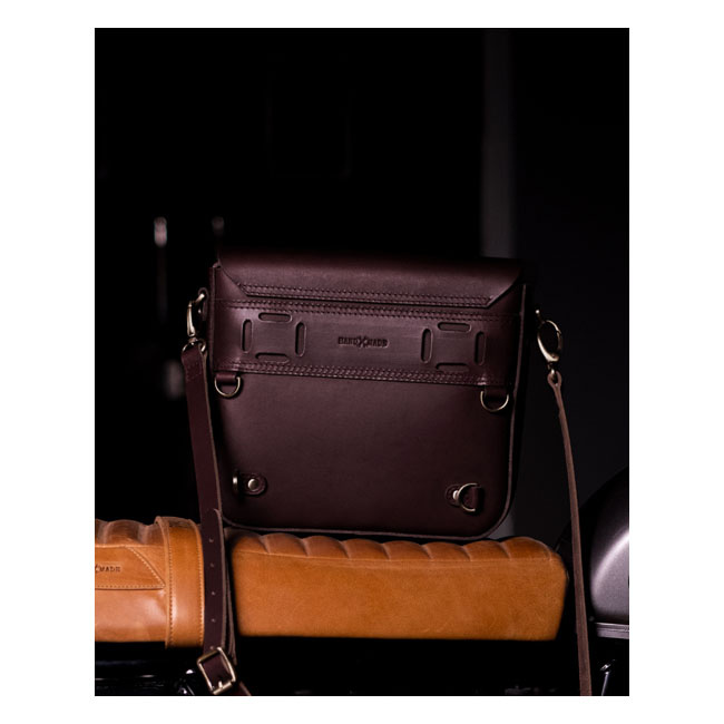 Trip Machine, 'Classic' Saddlebag. Caffeine Brown On Your Bike Or Shou