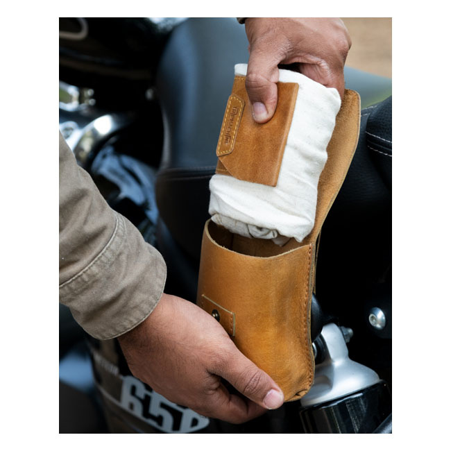 Trip Machine Trooper Helmet Bag Vintage Tan One Size Fits Most Helmets