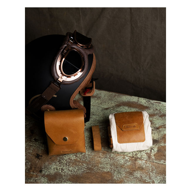 Trip Machine Trooper Helmet Bag Vintage Tan One Size Fits Most Helmets