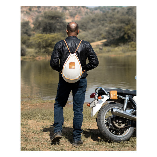 Trip Machine Trooper Helmet Bag Vintage Tan One Size Fits Most Helmets