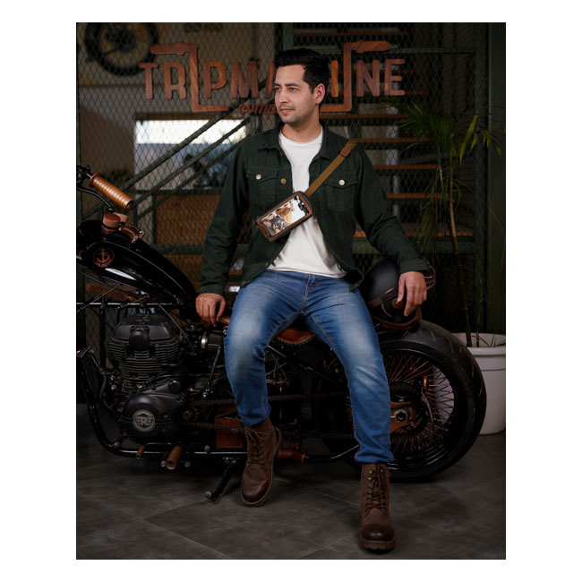 Trip Machine, Navigator Bag. Tobacco Brown Universal With The Trip Mac