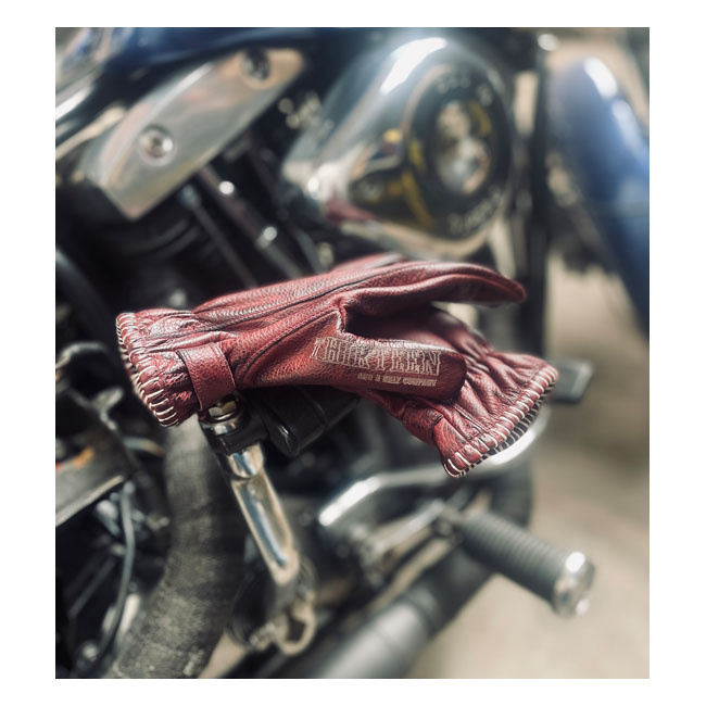 13 1/2 Loud Ride Gloves Burgundy Size Xs Embark On A Journey With The