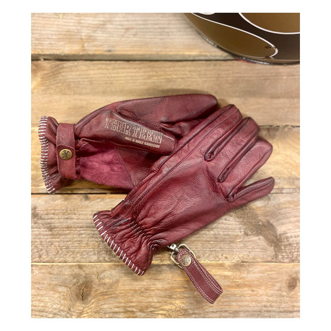 13 1/2 Loud Ride Gloves Burgundy Size L Embark On A Journey With The 1