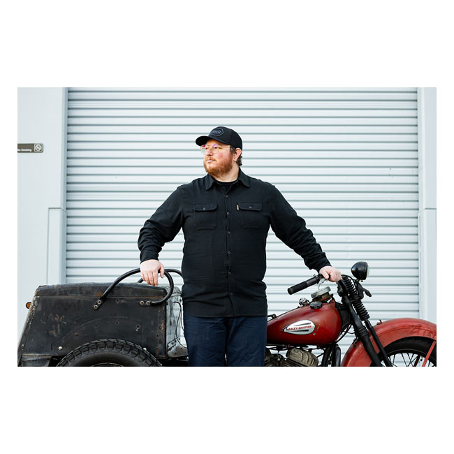 Biltwell Hi Test Flannel Shirt Black Size M