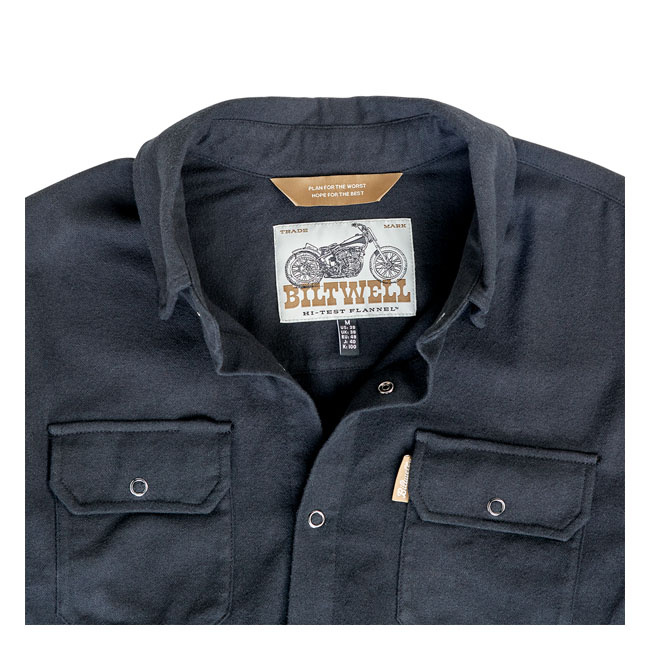 Biltwell Hi Test Flannel Shirt Black Size L