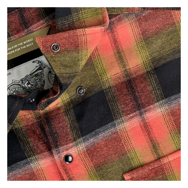 Biltwell Hi Test Flannel Shirt Rust Size M