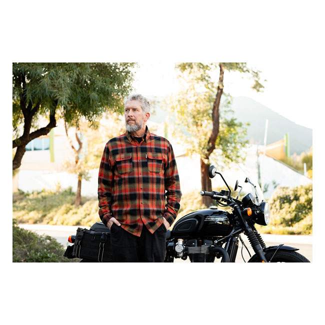 Biltwell Hi Test Flannel Shirt Rust Size M