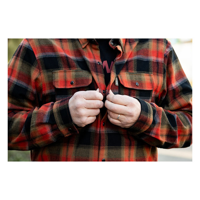 Biltwell Hi Test Flannel Shirt Rust Size M